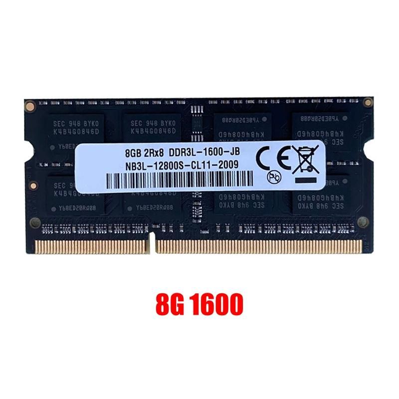 DDR3 8GB Laptop Ram Memory 1600Mhz PC3-12800 135V 204 Pins SODIMM Support Dual Channel for AMD Laptop Memory