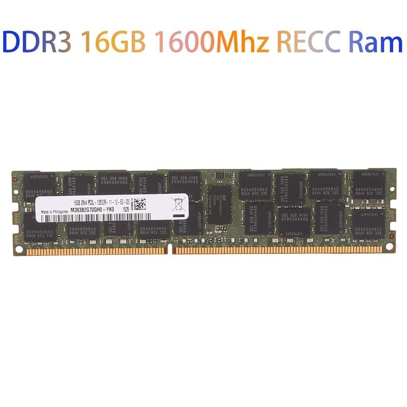 DDR3 16GB 1600Mhz RECC Ram PC3-12800 Memory 240Pin 2RX4 135V REG ECC RAM Memory for X79 X58 Motherboard