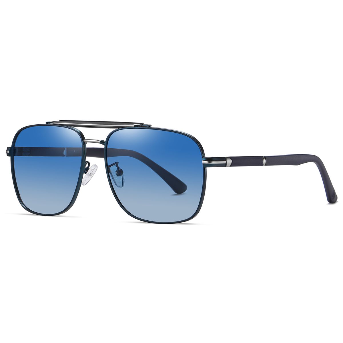 Men's Aviator Sunglasses Oversized Rectangle Metal Frames