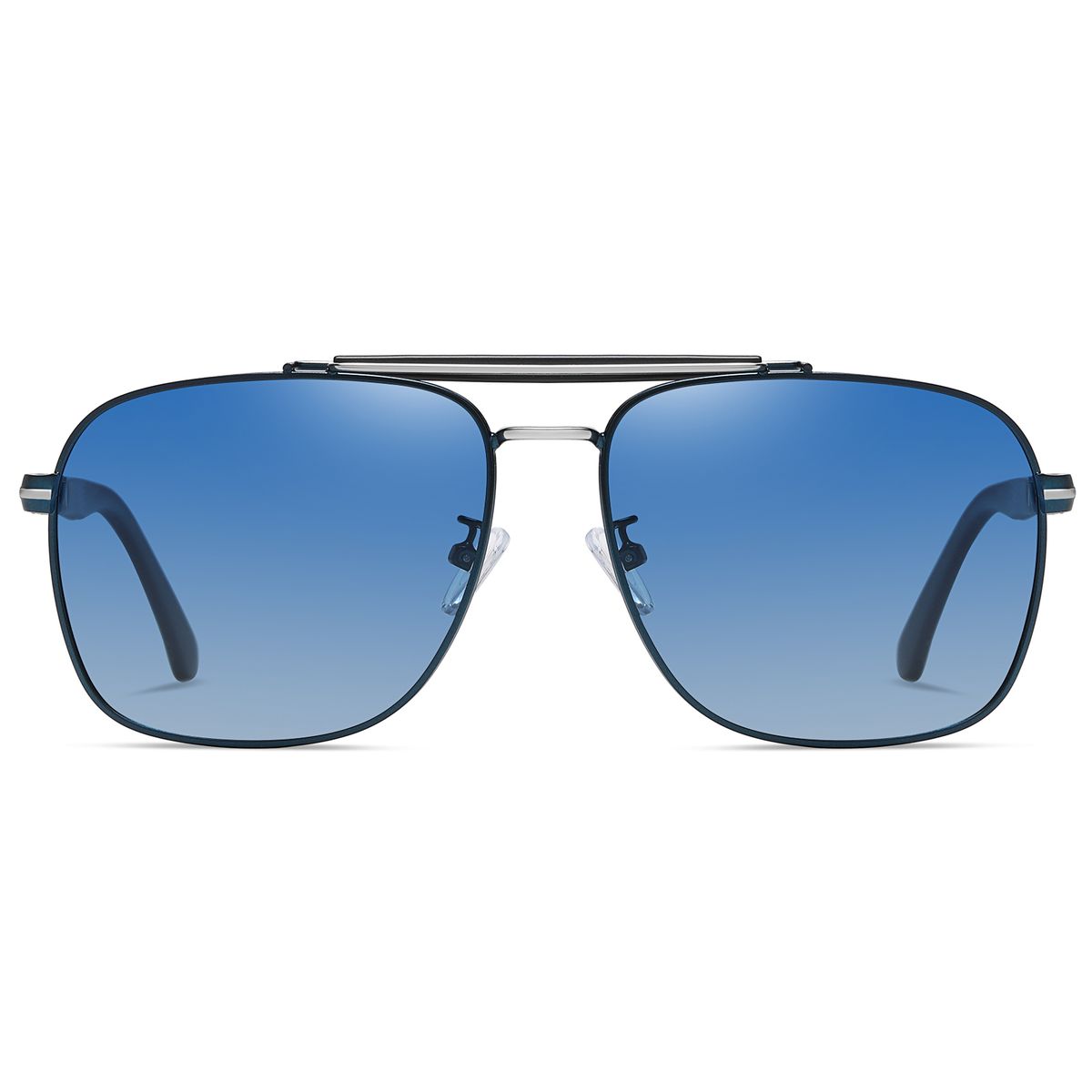 Men's Aviator Sunglasses Oversized Rectangle Metal Frames