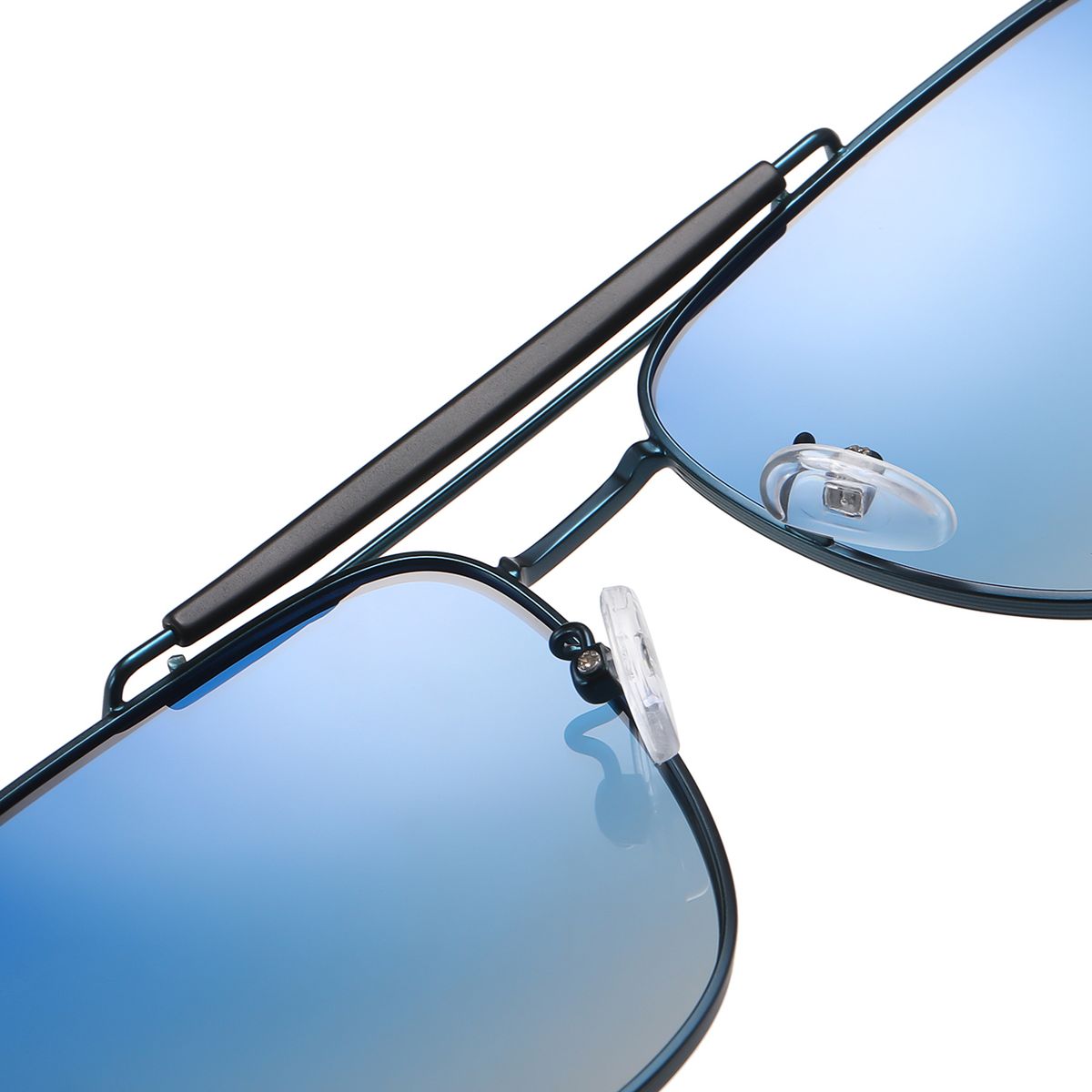 Men's Aviator Sunglasses Oversized Rectangle Metal Frames