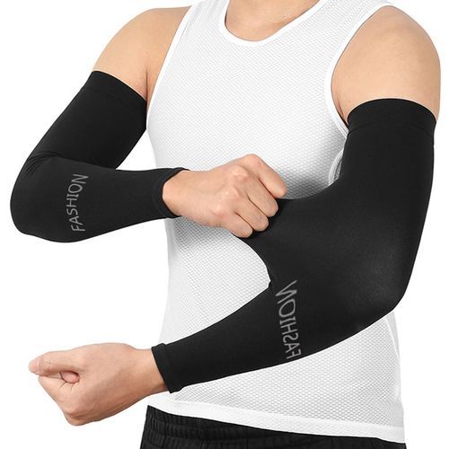 4PSC Sunscreen Hand Sleeve Outdoor Arm Sleeve Sun Hand Protection- Black