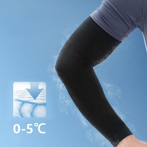 4PSC Sunscreen Hand Sleeve Outdoor Arm Sleeve Sun Hand Protection- Black