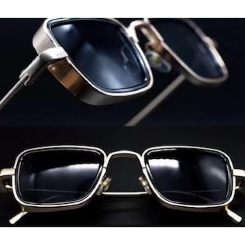 Big Metal Frame Men's Anti Sun Ray Sunglass With Case