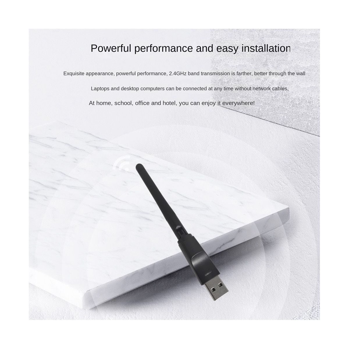 MT7601 Network LAN Card 150M USB 2DB Integrated Antenna WIFI Receiver Supports Set-Top Box Wireless Network Card
