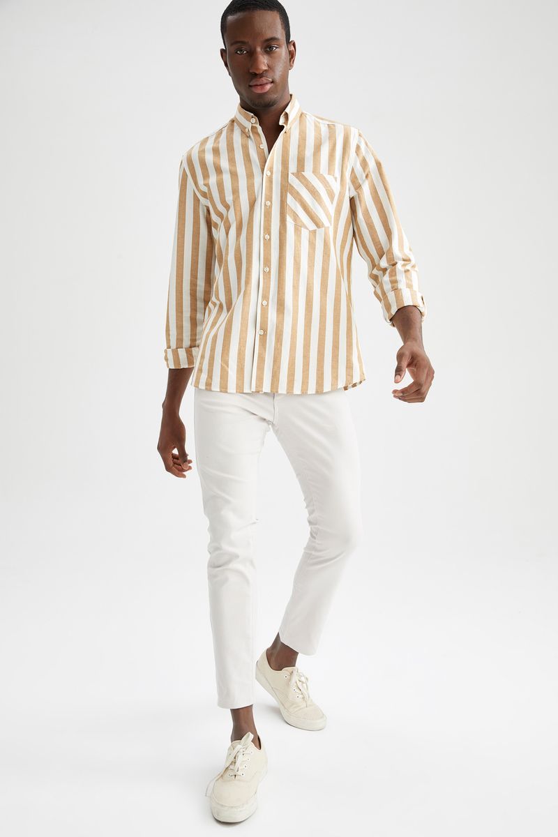 Man Chino Trousers - Beige