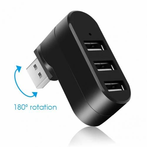 3Ports USB Hub USB Adjustable Adapter