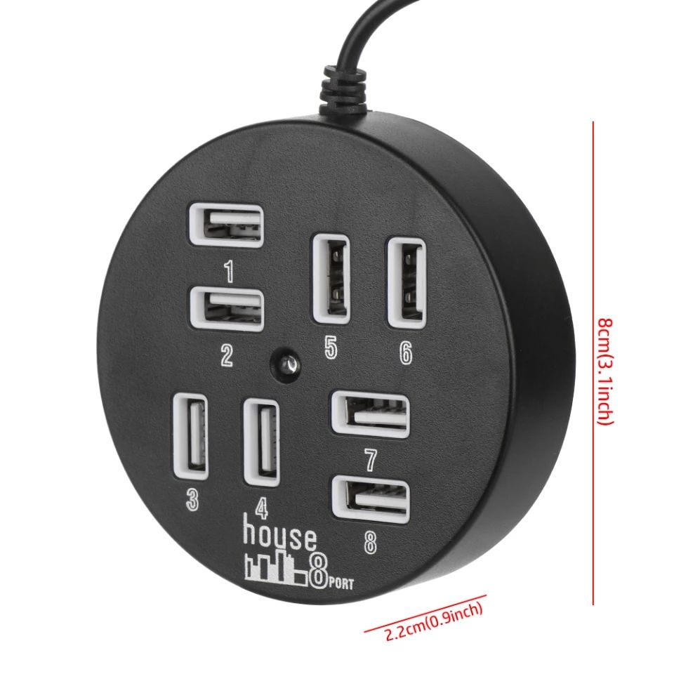 8Ports USB Hub USB Adjustable Adapter