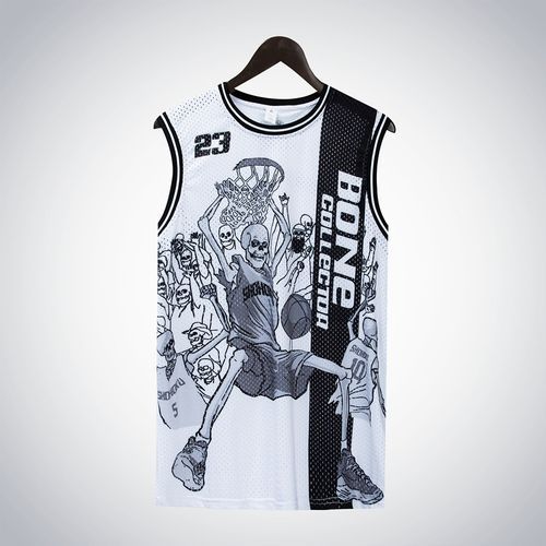 Sleeveless O-neck Unisex Men Women Basketball Jersey Vest