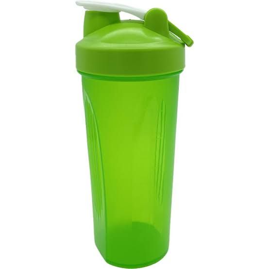 Whey Protein Shaker / Mixing Blender Bottle - 600ml Sports & Workout Plastic Drink Cup