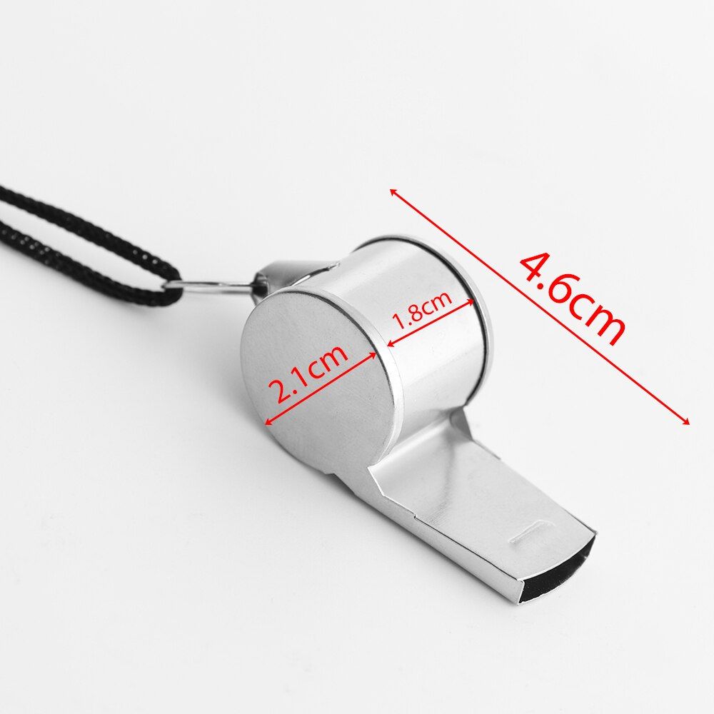 5Pcs Referee Metal Stainless Steel Whistles