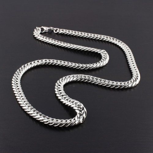 Men's Hip Hop Titanium Steel Cuban Chain Necklace