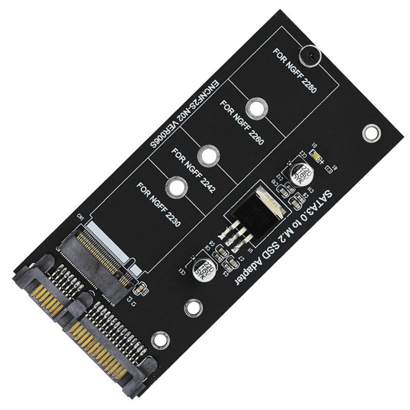 M.2 SATA Adapter M2 to SATA Adapter M.2 to SATA Adapter M.2 NGFF Converter 2.5inch SATA3 Card B Key for 2230-2280 M2 SSD