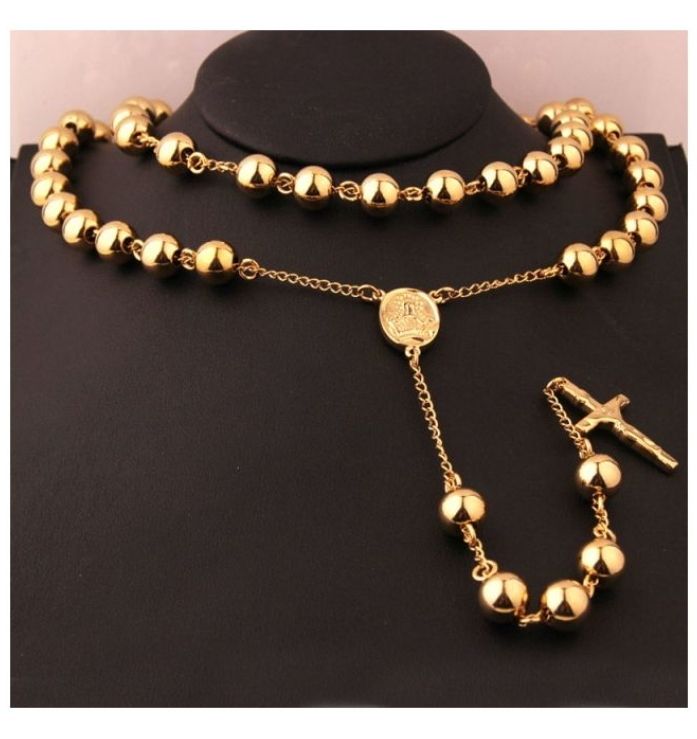 Rosery Necklace  (gold )