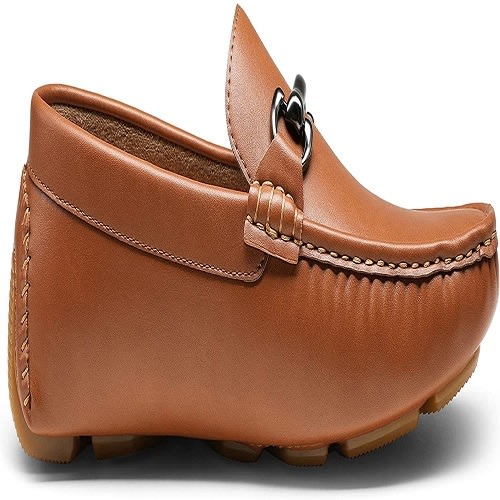Brown Leather Plain Shoe