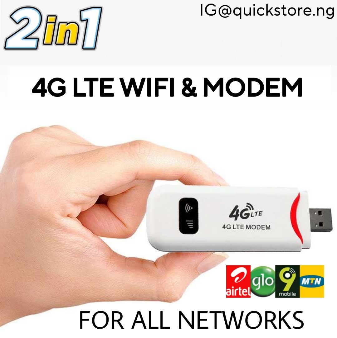 Universal Usb 4G Wifi Modem ALL NETWORK Mifi Router Mtn Airtel Glo Etisalat Spectranet Smile Etc