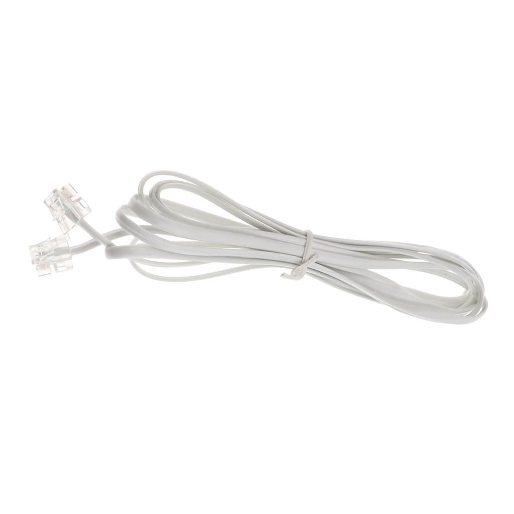 RJ11 Telephone Modem Cable Male To Male Phone Cord Lead 3Meters10ft