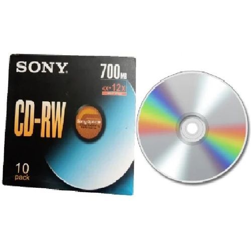 CD-RW 700MB Recordable CD - Pack Of 10pcs...