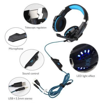 Gaming Headsets Big Headphones With Light Mic Bass For PC Computer Gamer Laptop PS4 New X-BOX