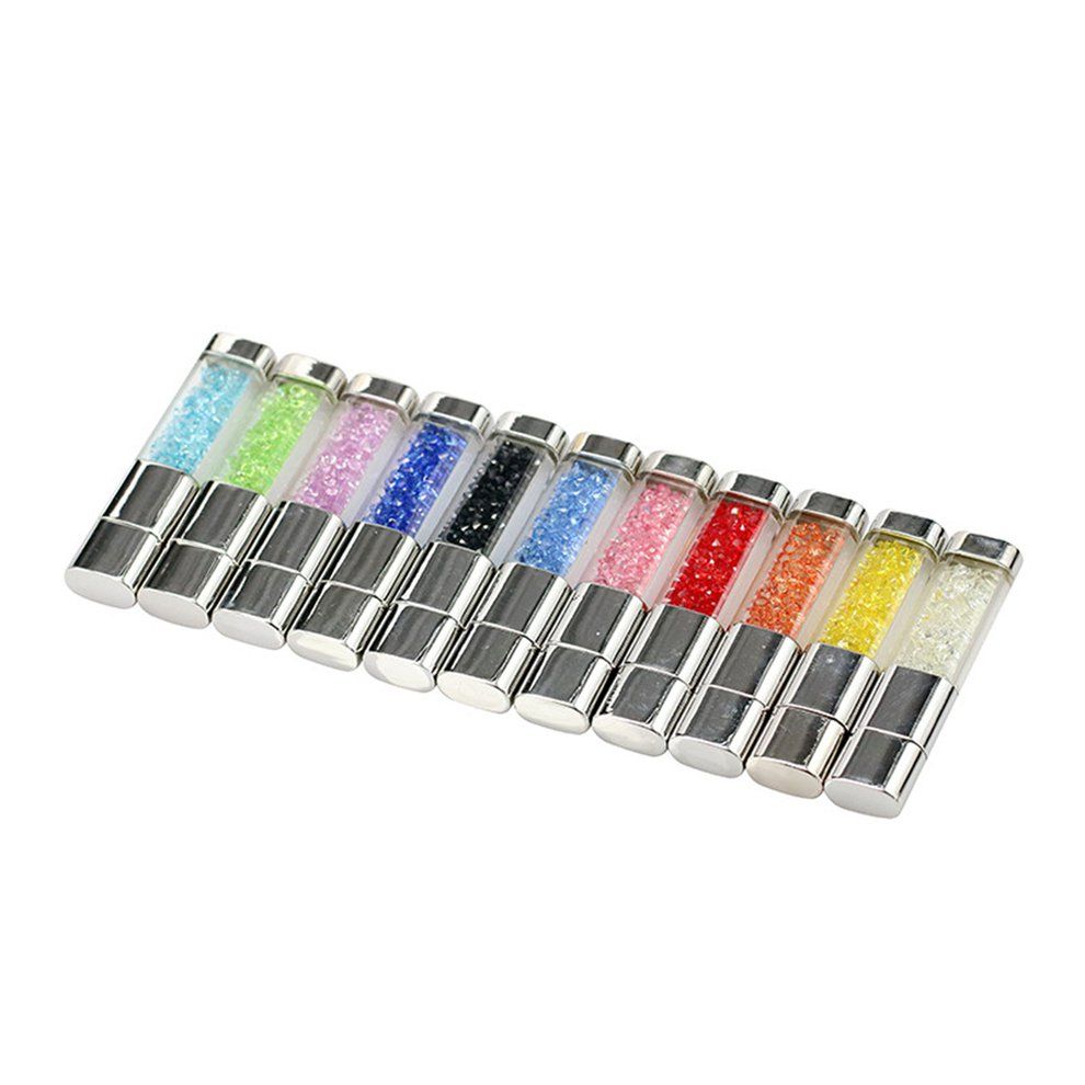 TB Portable Mini Pen Drive Natural Diamond Rectangle USB Flash Drive Crystal