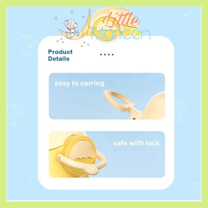 Baby Non Spill Straw Sippy Water Bottle - 360ml