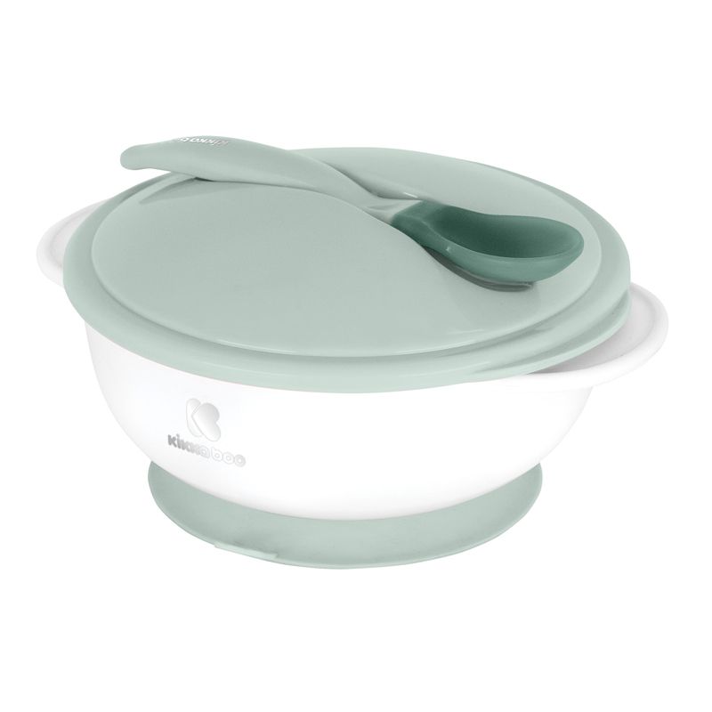 Suction Bowl With Heat Sensing Spoon Mint