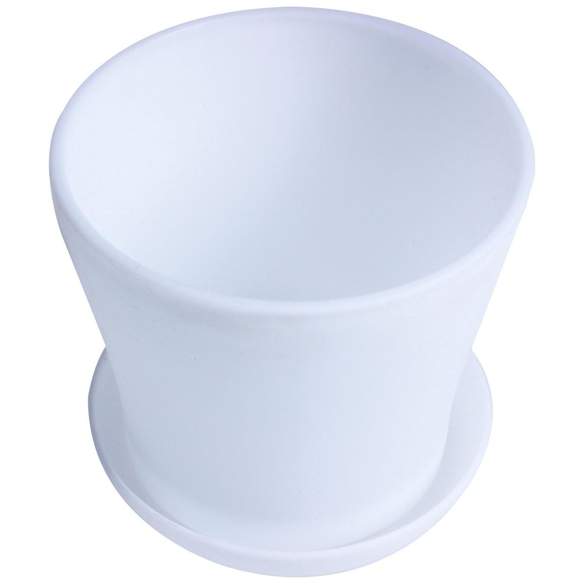 Plastic Plant Flower Pot Planter With Saucer Tray Round