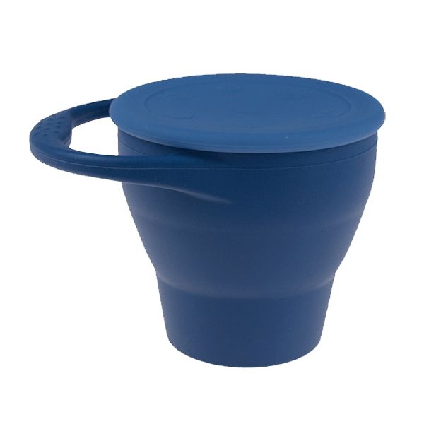 Silicone Baby Snack Cup Containers Foldable, Kids Toddlers
