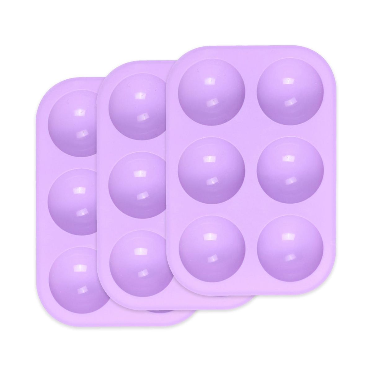 Silicone Mold Hemispherical Silicone Mold Baking Mold 3pcs for Chocolate Cake Jelly Dome Mousse 6 Holes