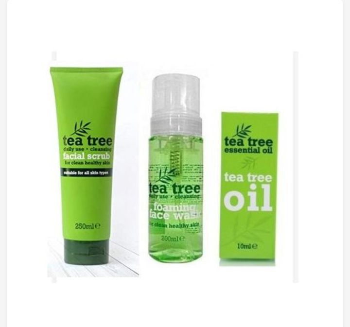 Face Wash And Facial Oil Scrub Tea Tree ( 3 In 1)