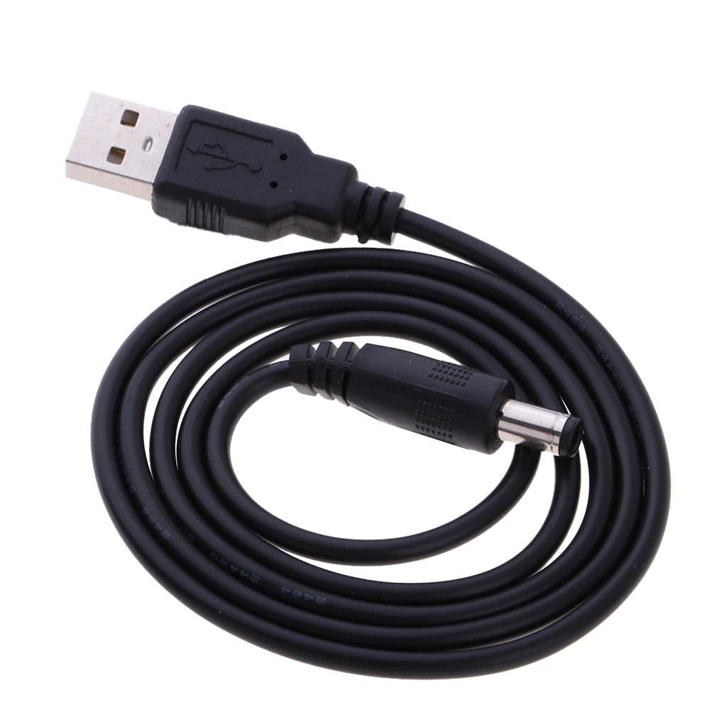 USB 2.0 A Type Male To DC 5.5 X 2.1mm DC 5V Power Plug Connector Cable