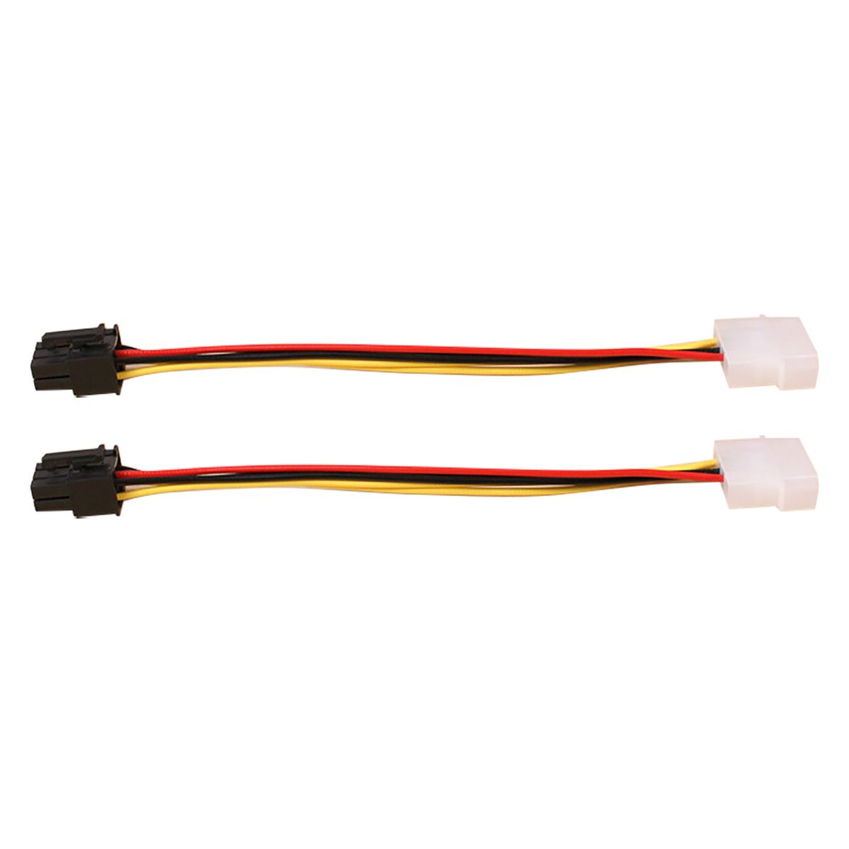 2Pcs 17cm Graphics Card Power Cable Professional-Black White