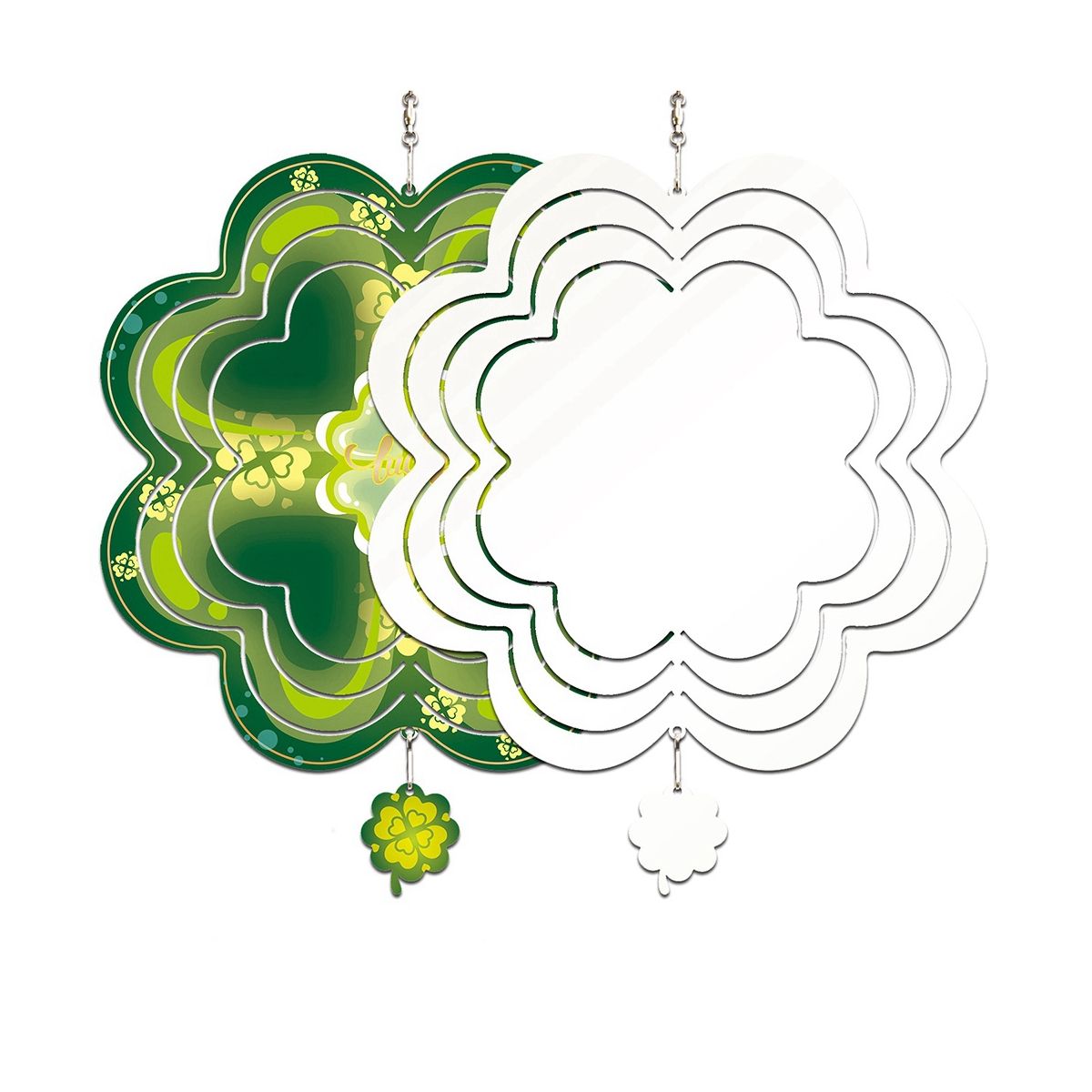 6Pcs Sublimation Wind Spinner Blanks 3D Wind Spinners