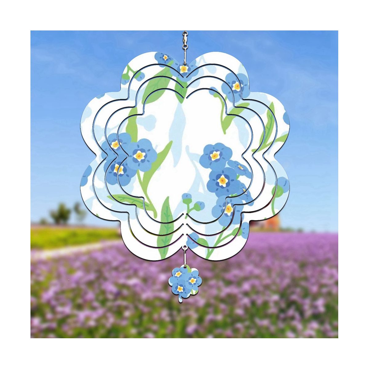 6Pcs Sublimation Wind Spinner Blanks 3D Wind Spinners