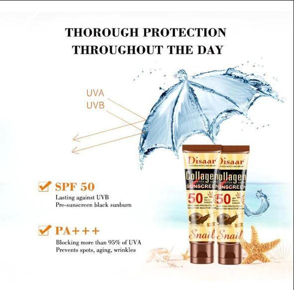 Collagen Sunscreen Cream With SPF 50, 50 Gm