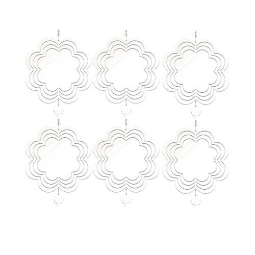 6Pcs Sublimation Wind Spinner Blanks 3D Wind Spinners
