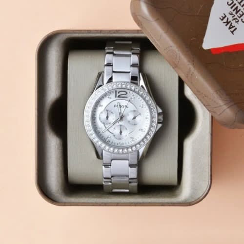 Women’s Riley Stainless Steel Crystal-accented Multifunction Quartz Watch – Es3202