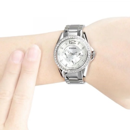 Women’s Riley Stainless Steel Crystal-accented Multifunction Quartz Watch – Es3202
