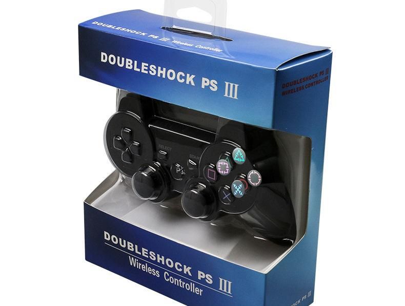 Bluetooth Wireless Gamepad Joystick for PC and P3 Game Console - Black