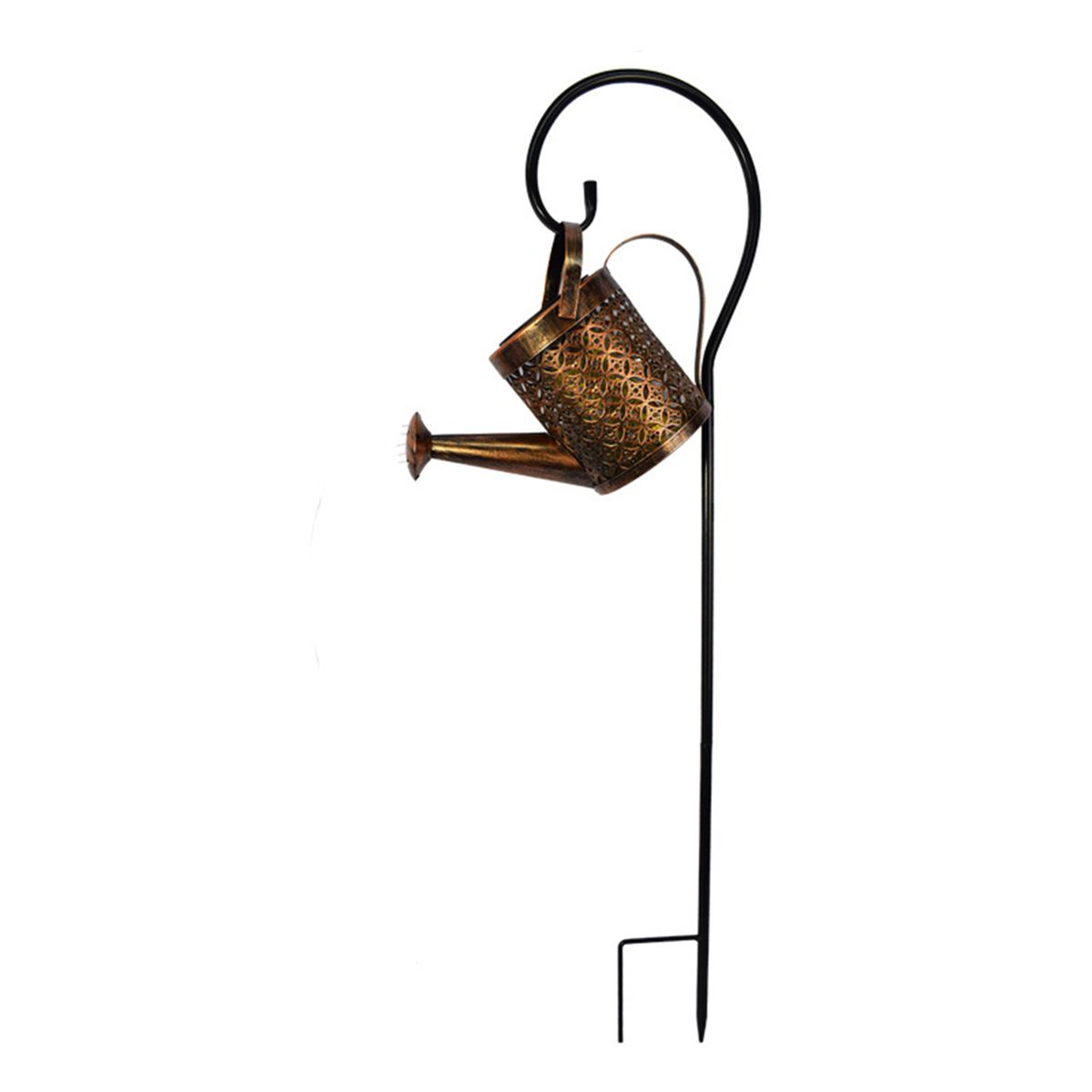 1 Set Landscape Lamp Innovative Solar Powered Iron-Black