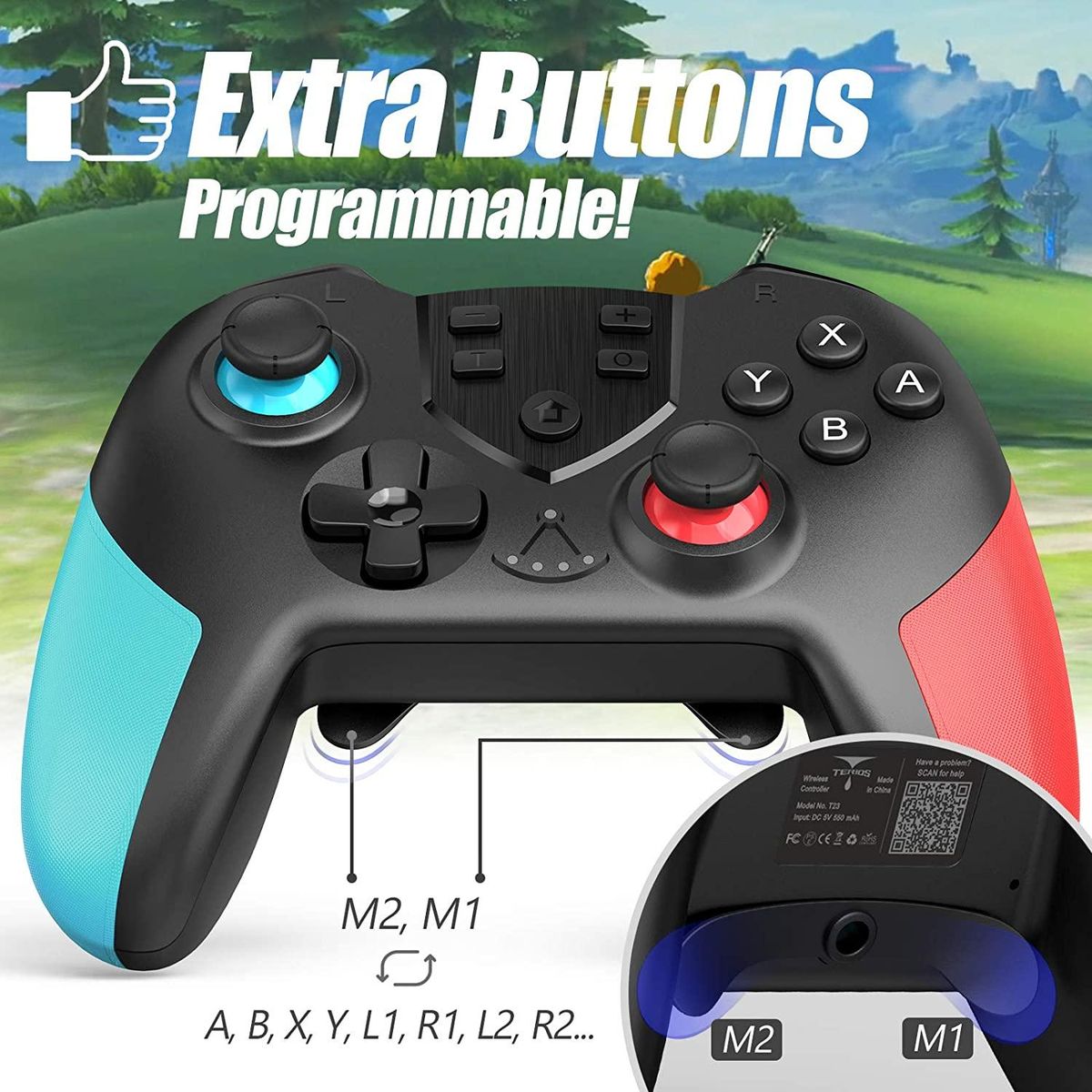 Bluetooth Switch Pro Gamepad For Nintendo Switch Console Wireless Gamepad Video Game PC Game Joystick Controller