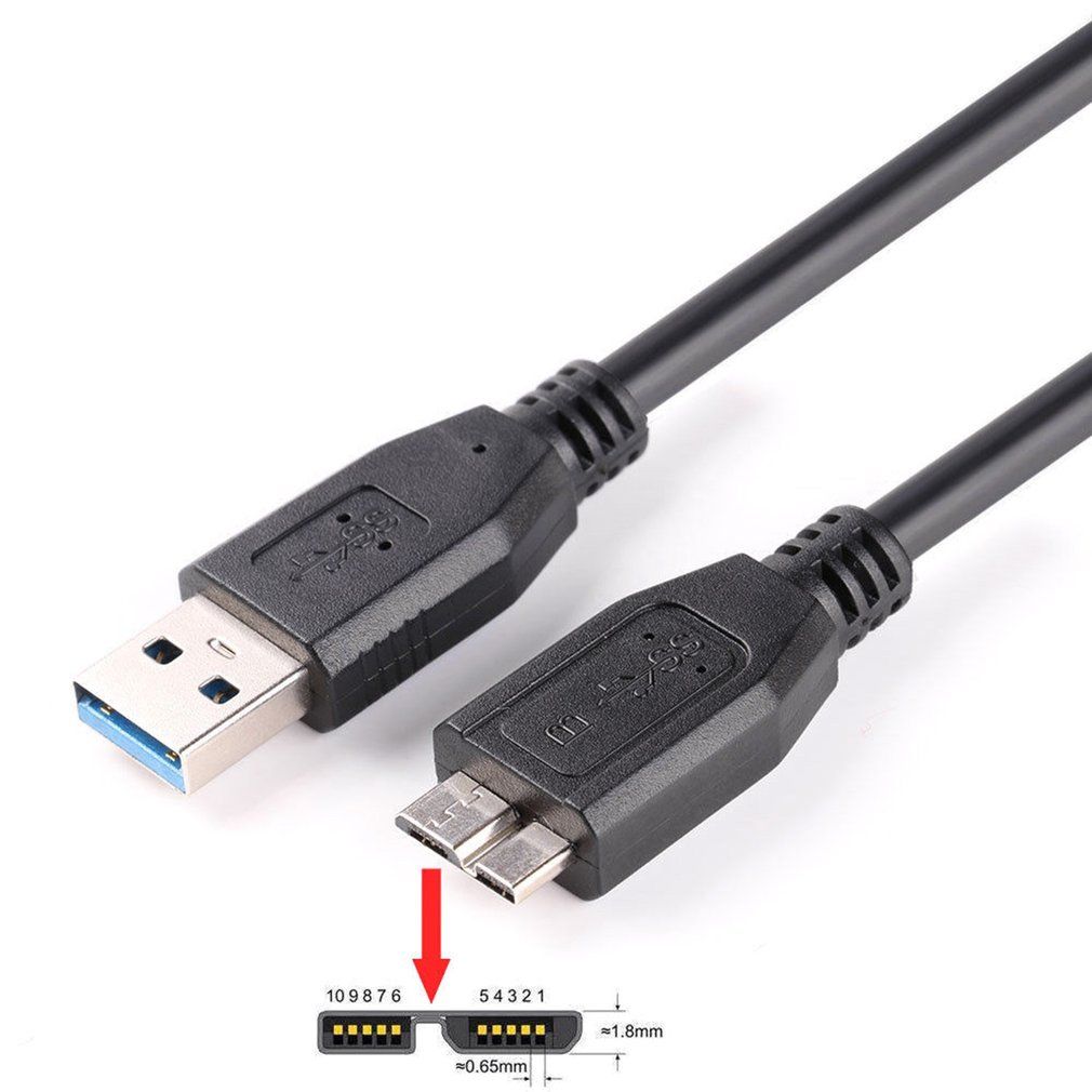 Micro USB 3.0 Data Cable Cord WD My Book External Hard Drive