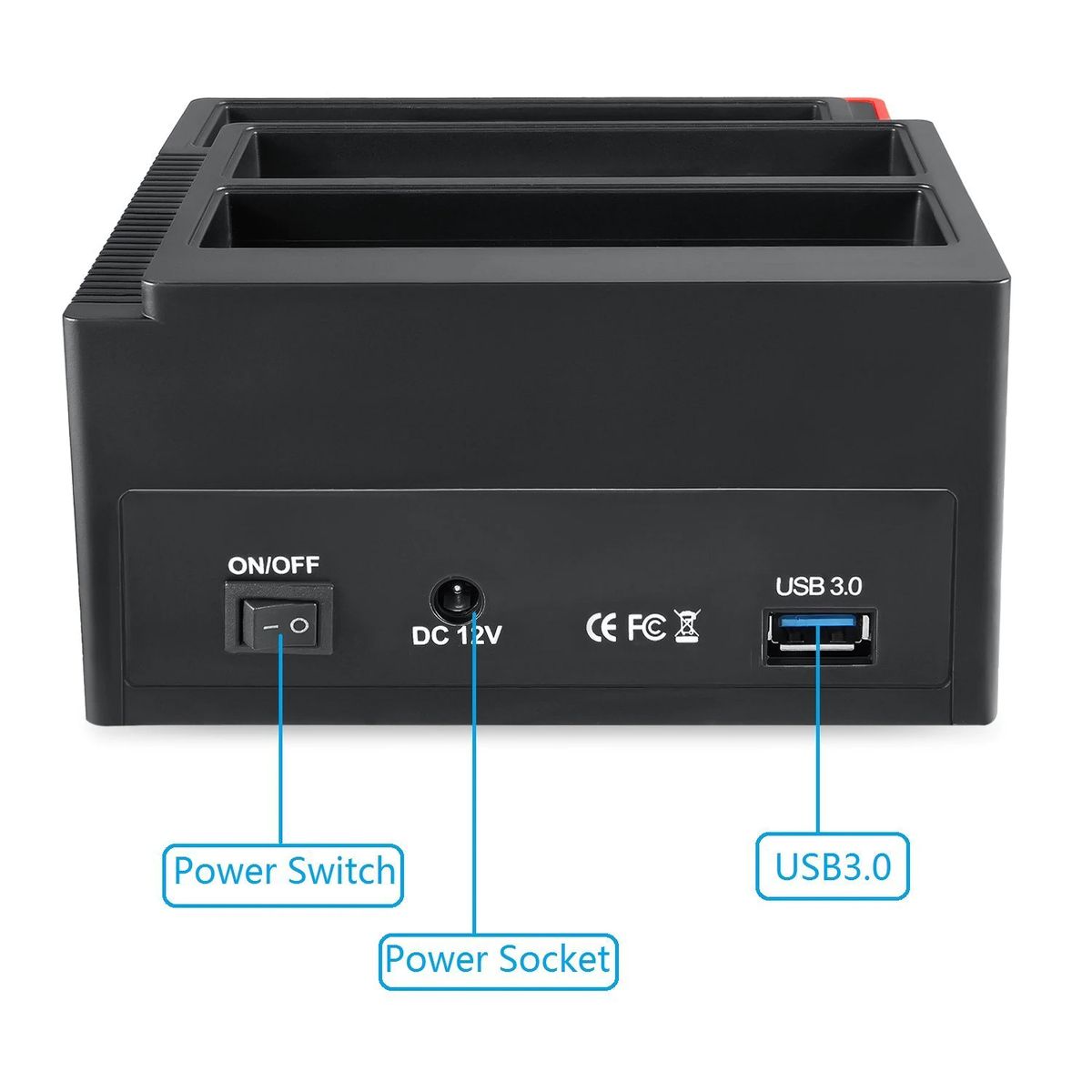 Multi-function External HDD Hard Drive Disk Docking Station