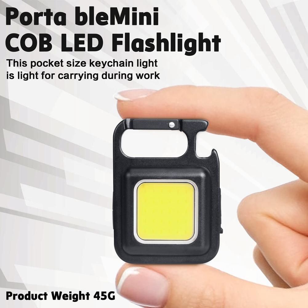 LED Small Flashlight,1000Lumens Bright Rechargeable COB