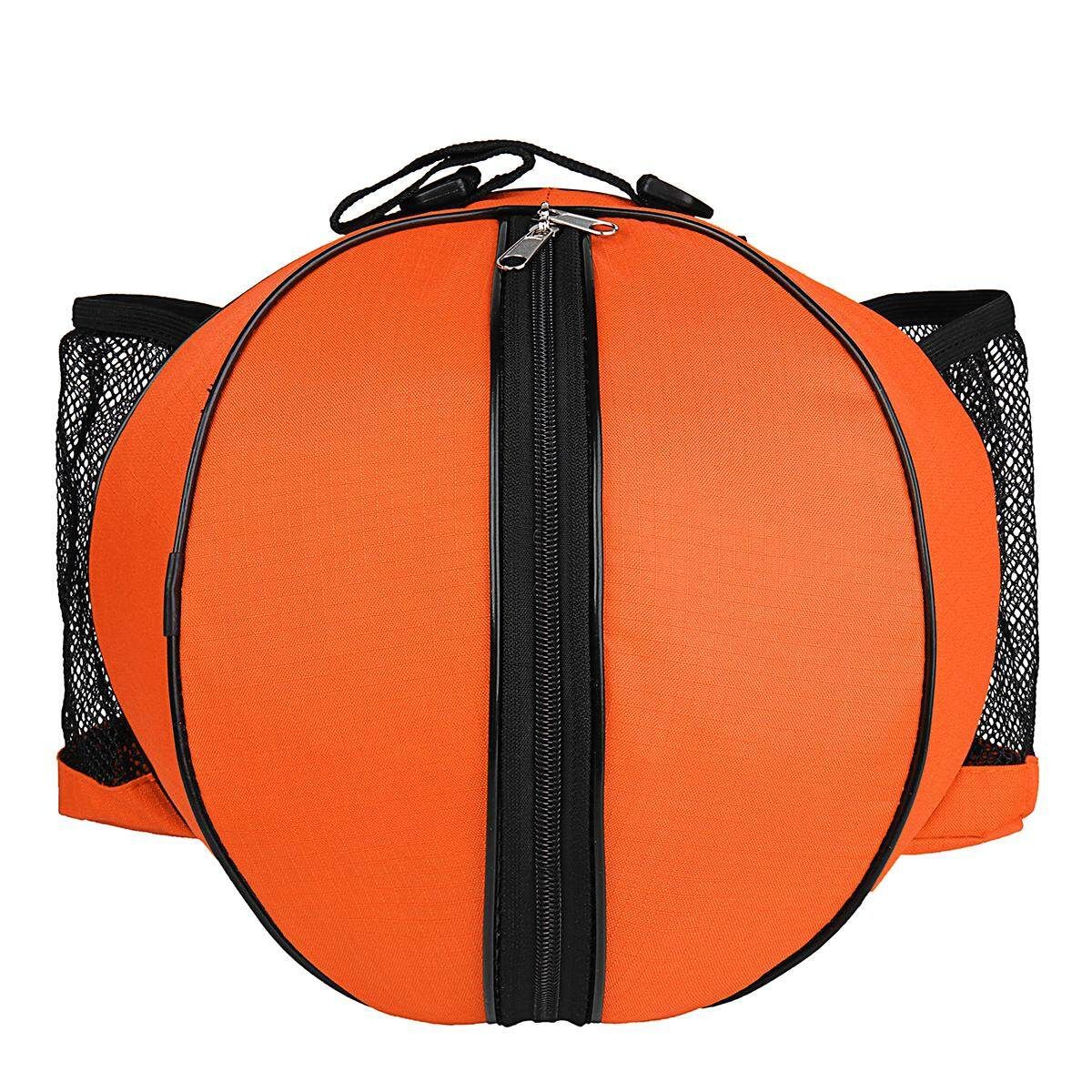 Portable Basketball Backpack Water Bottle Ball Pack Soccer Sports Bags Kids Football Kits Waterproof Volleyball Basketball Bag Orange