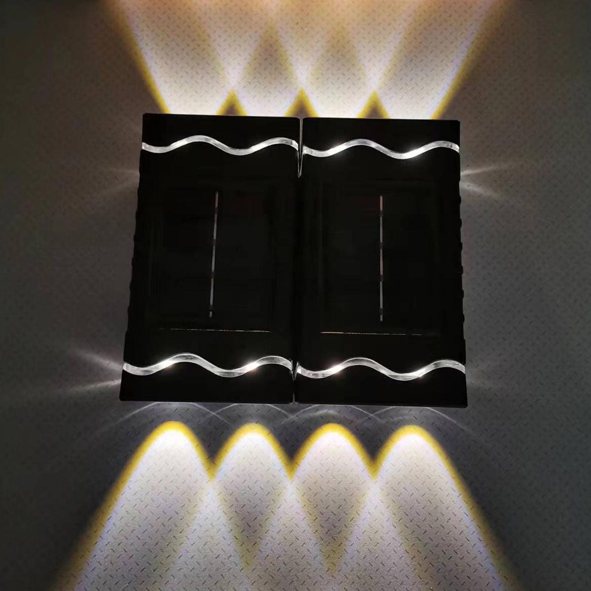Villa Solar Wall Decor Lights for Outdoor Garden Waterproof Patio Lamp