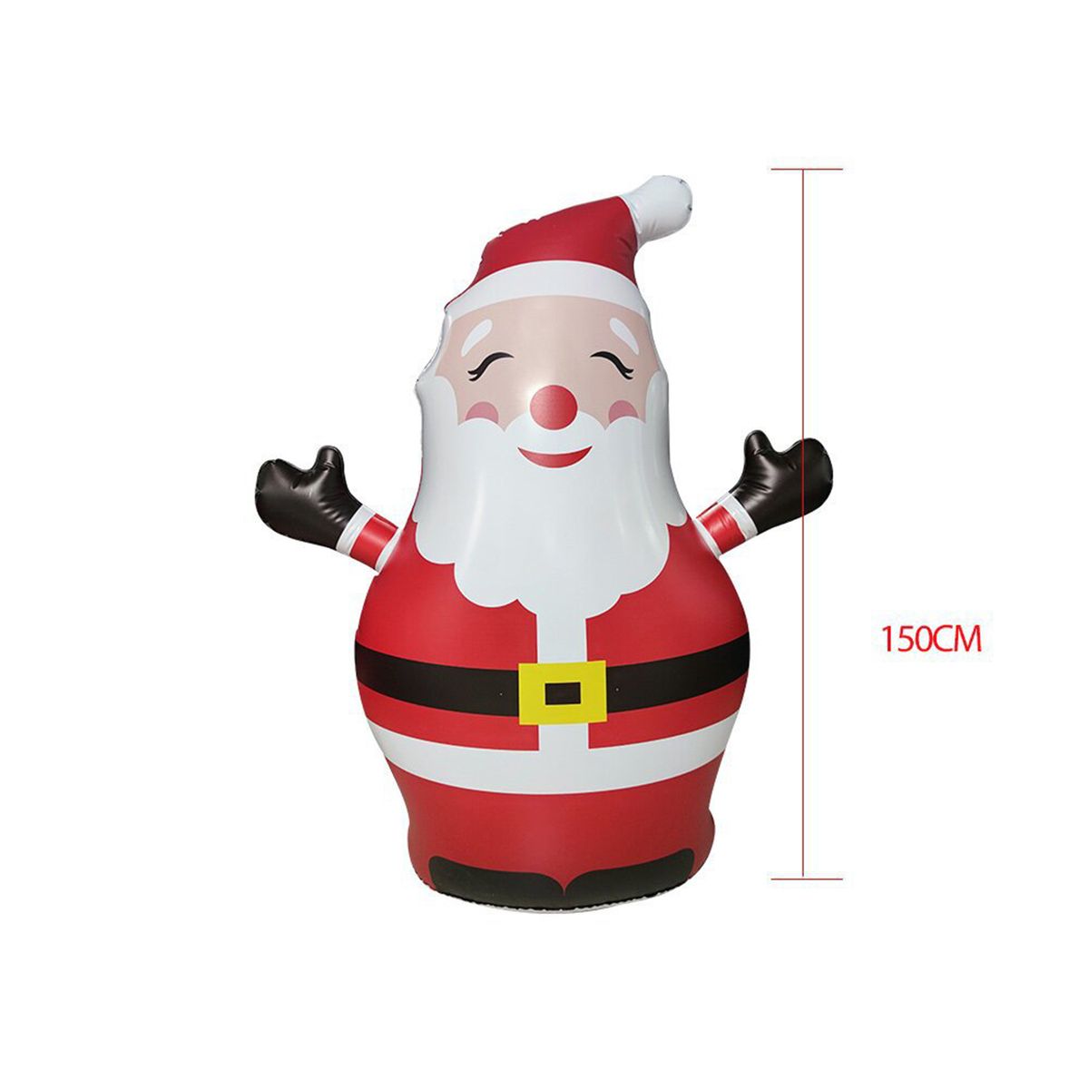 Christmas Inflatable Outdoor Smiley Santa Claus, Yard