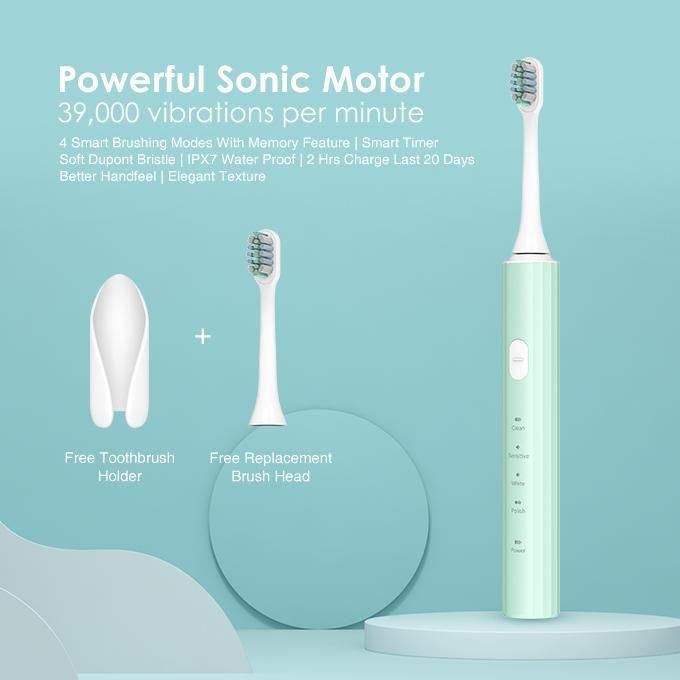 Oraimo OPC-ET1 SmartDent 4 Smart Brushing Modes Soft Dupont Bristle IPX7 Waterproof Sonic Electric Toothbrush