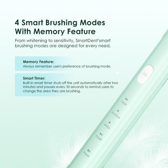 Oraimo OPC-ET1 SmartDent 4 Smart Brushing Modes Soft Dupont Bristle IPX7 Waterproof Sonic Electric Toothbrush