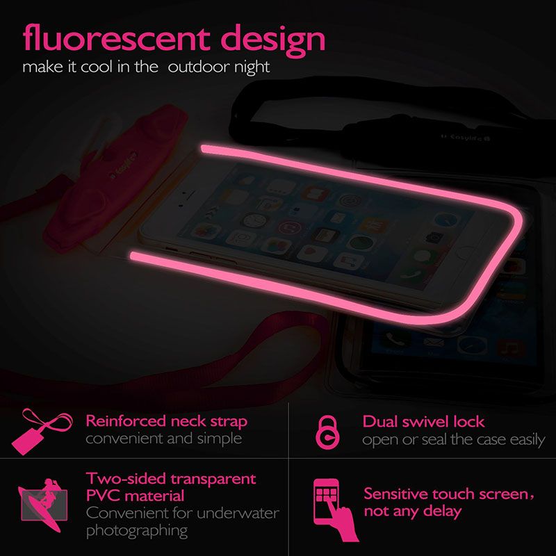 Waterproof Phone Pouch Drift Diving Swimming Bag Underwater